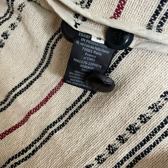 Isabel Marant Striped Jacket Coat - Picture 10 of 12